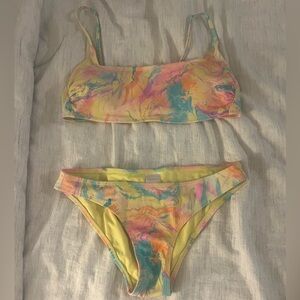 Medium Pastel Tie Dye Bathing Suit